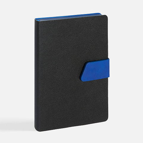 Ежедневник Boom, недатированный, черный c ярко-синий - рис 2.