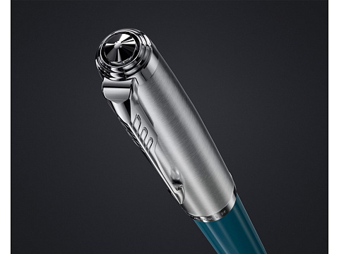 Перьевая ручка Parker 51 CORE TEAL BLUE CT, перо: F, цвет чернил: black, в подарочной упаковке. - рис 9.