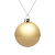 Елочный шар Finery Gloss, 8 см, глянцевый золотистый - миниатюра - рис 2.