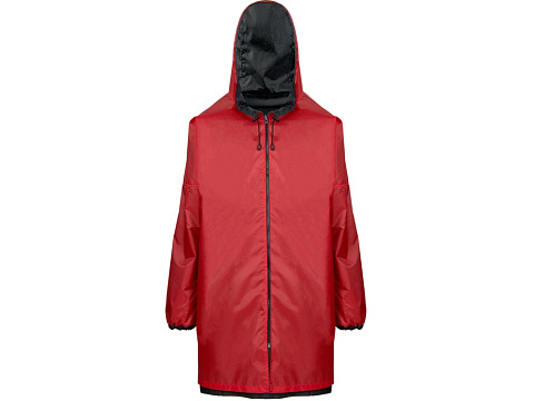 Дождевик Bi-color унисекс, красный/черный - рис 3.