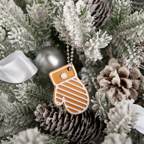 Мини-подвеска «Пряник», варежка - рис 4.