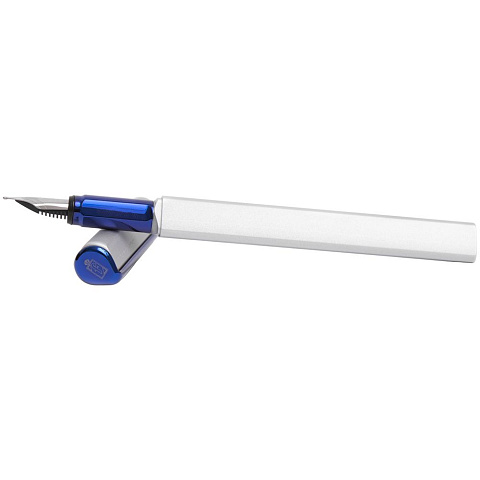 Ручка перьевая PF One, серебристая с синим - рис 4.