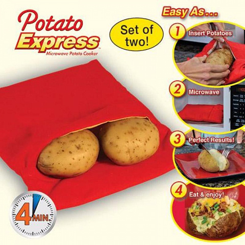 Мешочек для запекания картофеля в микроволновой печи - рис 2.