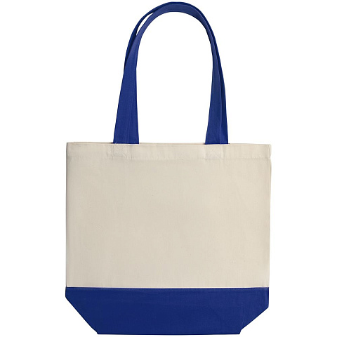 Холщовая сумка Shopaholic, ярко-синяя - рис 4.