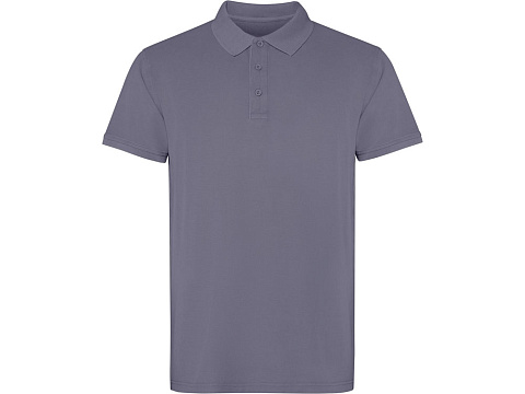 Рубашка поло Cobain унисекс, серо-голубой выстиранный