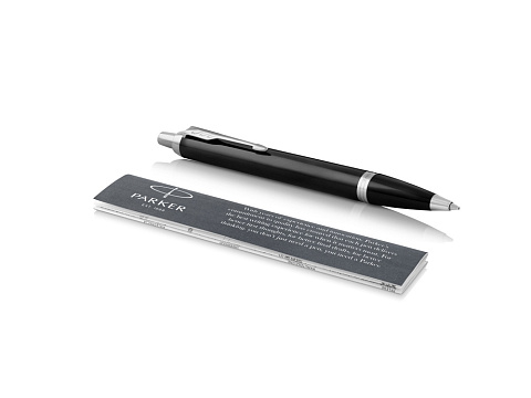 Ручка шариковая Parker IM Core Black CT, черный/серебристый - рис 2.