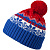 Новогодняя шапка Happy Winter (синяя) - миниатюра - рис 2.
