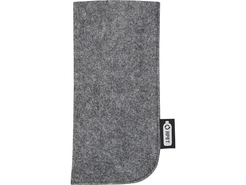 Чехол для очков Felta из материалов, переработанных согласно стандарту GRS, средне-серый - рис 2.