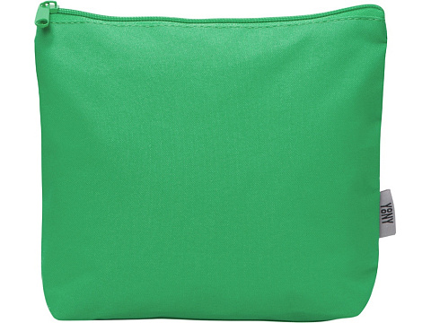 Органайзер для электроники и проводов Amalia из полиэстера 300D с подкладкой, зеленый - рис 3.