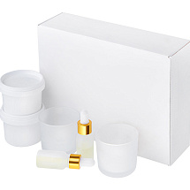 Набор для создания 2-х ароматических свечей: амбра и табак/маракуйя, сандал и пачули (без лого LM)