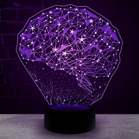 3D светильник Мозг (Нейронные сети) - рис 7.