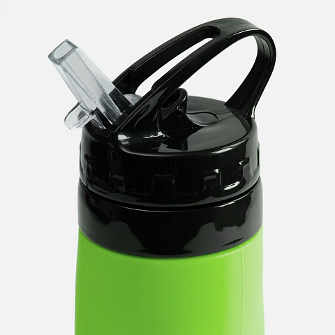 Складная бутылка для воды Langfossen, зеленое яблоко - рис 5.