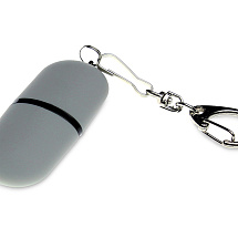 Флешка Goutte Soft-touch на 128 Гб, серый