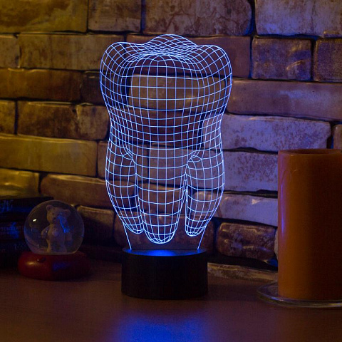 3D лампа Зуб - рис 3.
