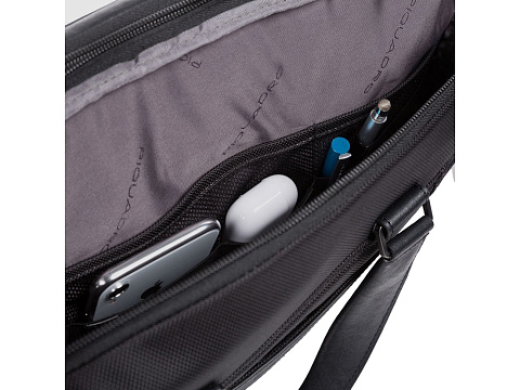 Сумка для ноутбука, Piquadro Brief, Черный - рис 2.