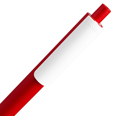 Ручка шариковая Pigra P03 Mat, красная с белым - рис 5.