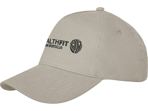 Кепка Doyle, 5 панелей, бежевый овсяный - рис 4.