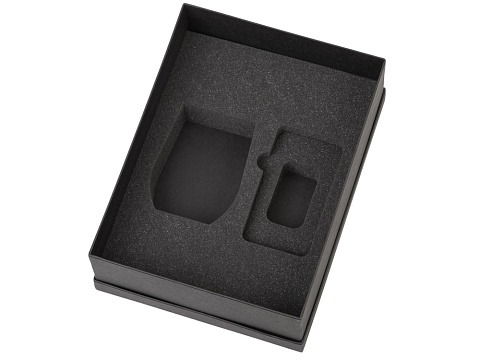 Подарочный набор с термокружкой и повербанком С1, 5000 mAh, темно-синий - рис 3.