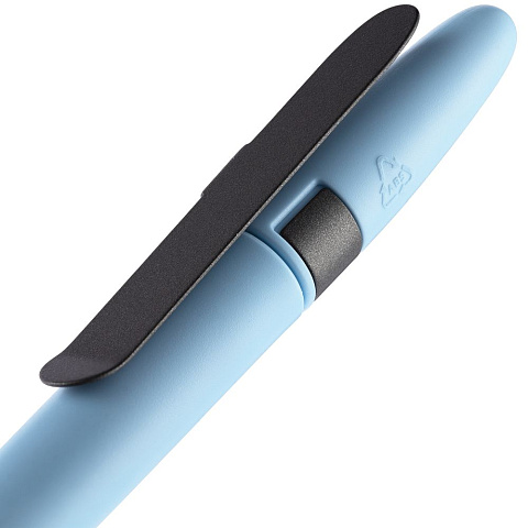 Ручка шариковая Prodir DS5 TSM Metal Clip, голубая с серым - рис 7.