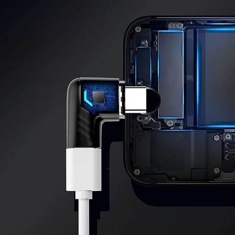 Адаптер USB-С - USB-C, магнитный, белый, Deppa - рис 4.