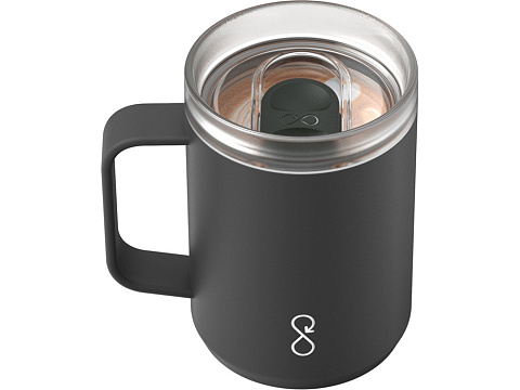 Ocean Bottle дорожная кружка-термос объемом 350 мл - Черный - рис 4.