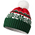 Новогодняя шапка Happy Winter (зеленая) - миниатюра