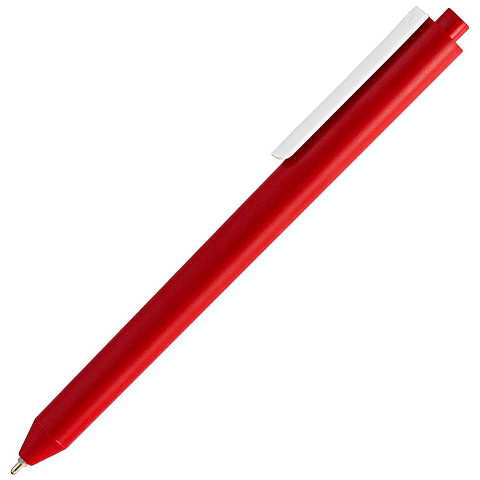 Ручка шариковая Pigra P03 Mat, красная с белым - рис 4.