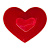 Блюдо "Сердце" (красное) - миниатюра - рис 2.