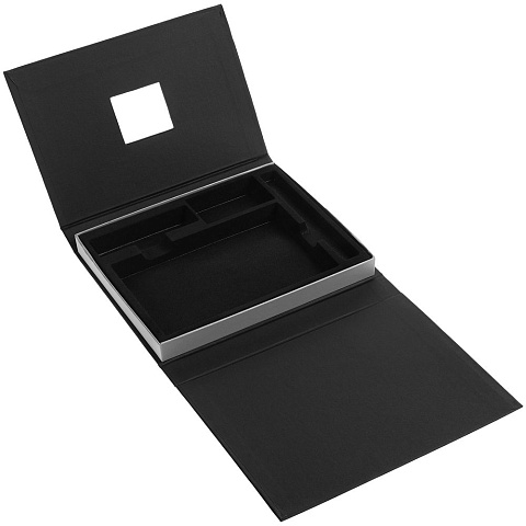 Коробка под набор Plus, черная с серебристым - рис 4.