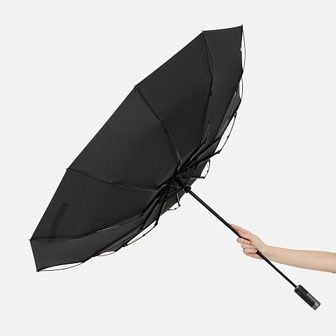 Зонт складной Regenfall, черный - рис 10.