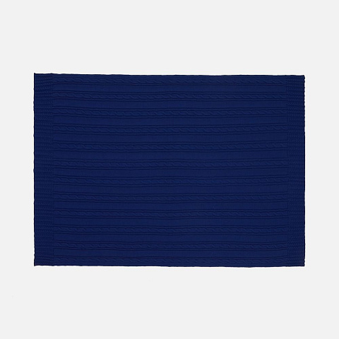 Плед Remitti, темно-синий (кобальт) - рис 5.