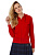 Толстовка женская Hooded Full Zip красная - миниатюра - рис 6.