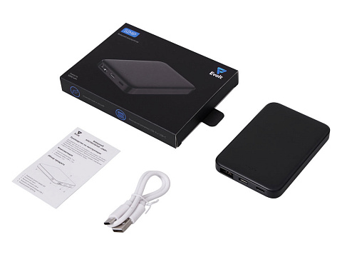 Внешний аккумулятор Simp, 5000 мАч, черный - рис 2.