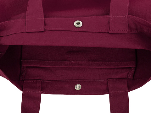 Сумка Helfer из хлопка на кнопке с регулирующейся лямкой, бордовый - рис 6.