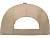 Бейсболка Poly 5-ти панельная 120 гр, песочный - миниатюра - рис 4.