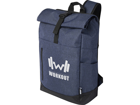 Складной рюкзак для ноутбука размером 15,6 дюймов Hoss, navy - рис 5.