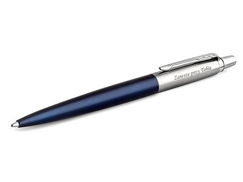 Набор из 2х ручек в подарочной коробке: Parker Jotter Essential, Royal Blue CT и Parker Jotter Essential, St. Steel СT - рис 4.