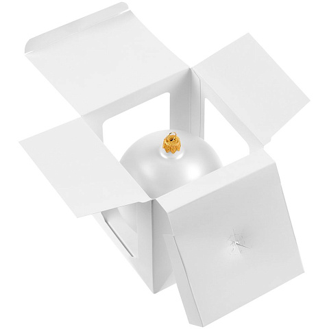 Елочный шар Gala Matt в коробке, 6 см, белый - рис 5.