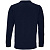 Рубашка поло унисекс с длинным рукавом Planet LSL, темно-синяя - миниатюра - рис 4.