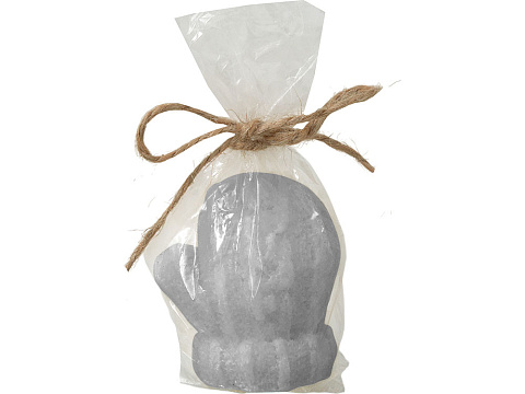 Свеча Рукавичка, серый - рис 6.