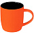 Кружка Surprise Touch Black c покрытием софт-тач, оранжевая - миниатюра