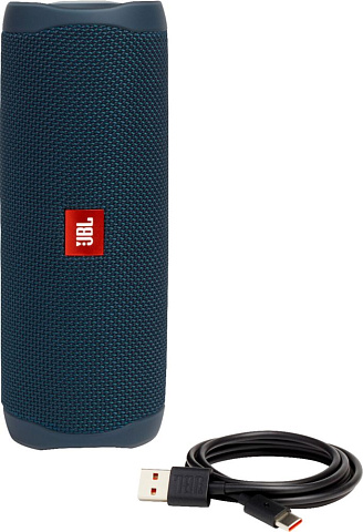 Беспроводная колонка JBL Flip 5, синяя - рис 6.