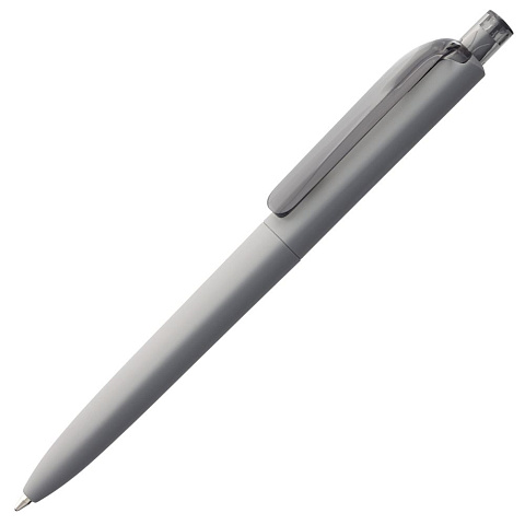 Ручка шариковая Prodir DS8 PRR-T Soft Touch, серая - рис 2.
