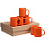 Набор из 6 кружек Promo, оранжевый - миниатюра