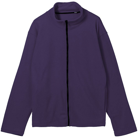 Куртка флисовая унисекс Manakin, фиолетовая - рис 2.