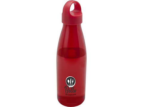 Bergen бутылка для воды объемом 800 мл из переработанной пластмассы, красный - рис 4.