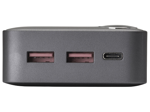 Внешний аккумулятор Mild Pro c быстрой зарядкой QC/PD, 20 000 mAh, серый (Р) - рис 6.