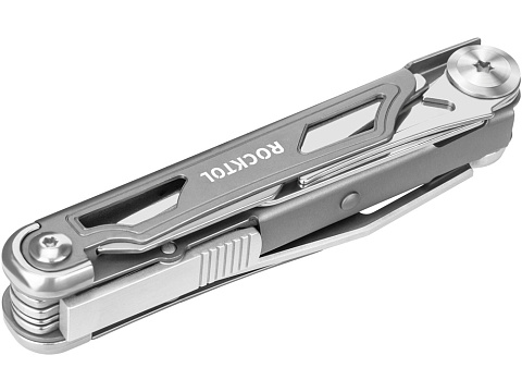 Нож-мультитул Rocktol 12 в 1 с титановыми ручками, серый - рис 4.