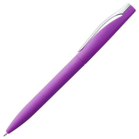 Ручка шариковая Pin Soft Touch, фиолетовая - рис 6.