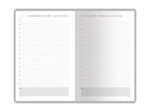 Ежедневник А5 недатированный Mercury, черный - рис 2.